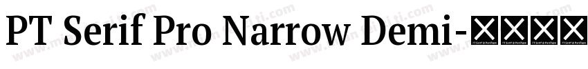 PT Serif Pro Narrow Demi字体转换